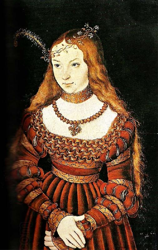 CRANACH, Lucas the Elder portrait of sybilla of cleves China oil painting art